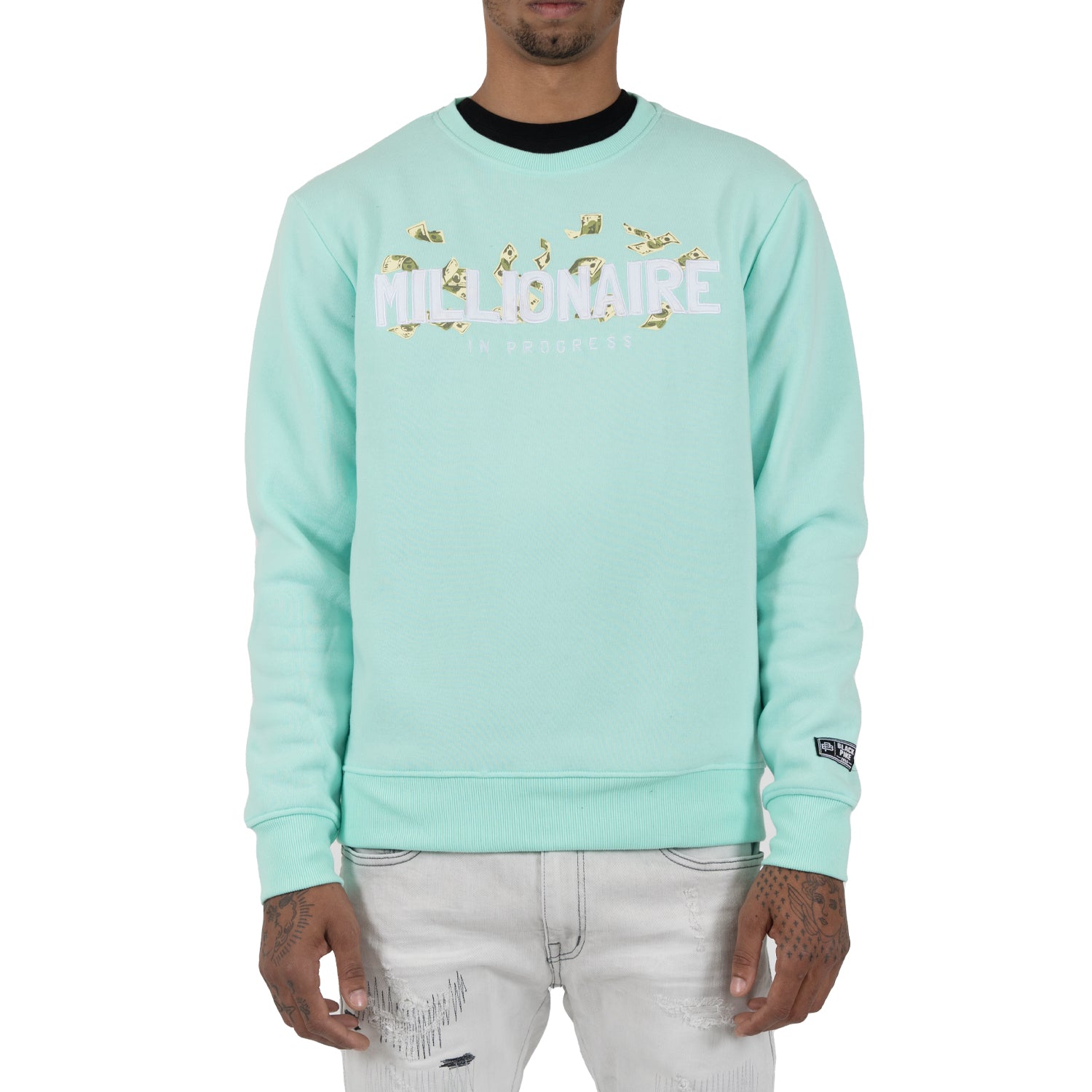 Men's Millionaire Cash Money Crewneck Sweatshirt | Mint