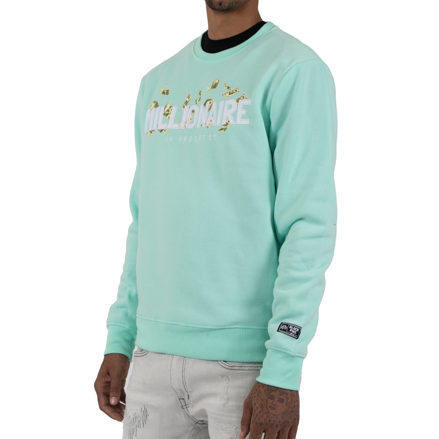 Men's Millionaire Cash Money Crewneck Sweatshirt | Mint