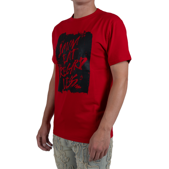 Men's Imma Eat Regardless Graffiti Tee | Red
