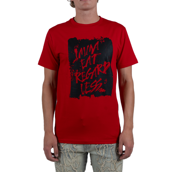Men's Imma Eat Regardless Graffiti Tee | Red