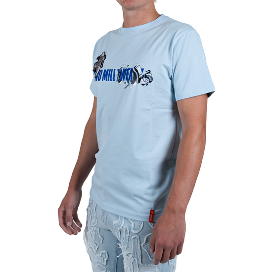 Men's Money Baby Angel Tee | Sky Blue