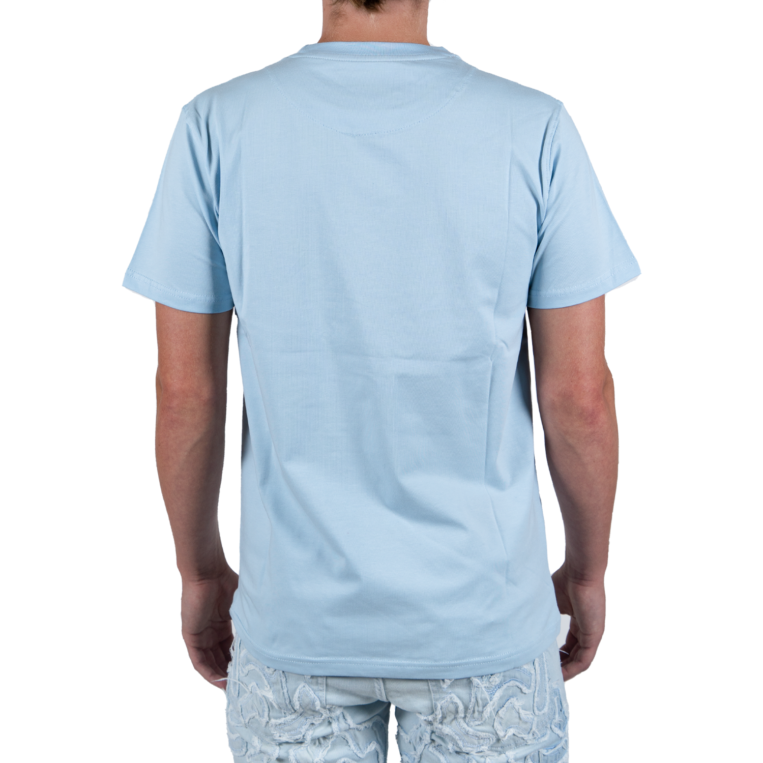 Men's Money Baby Angel Tee | Sky Blue