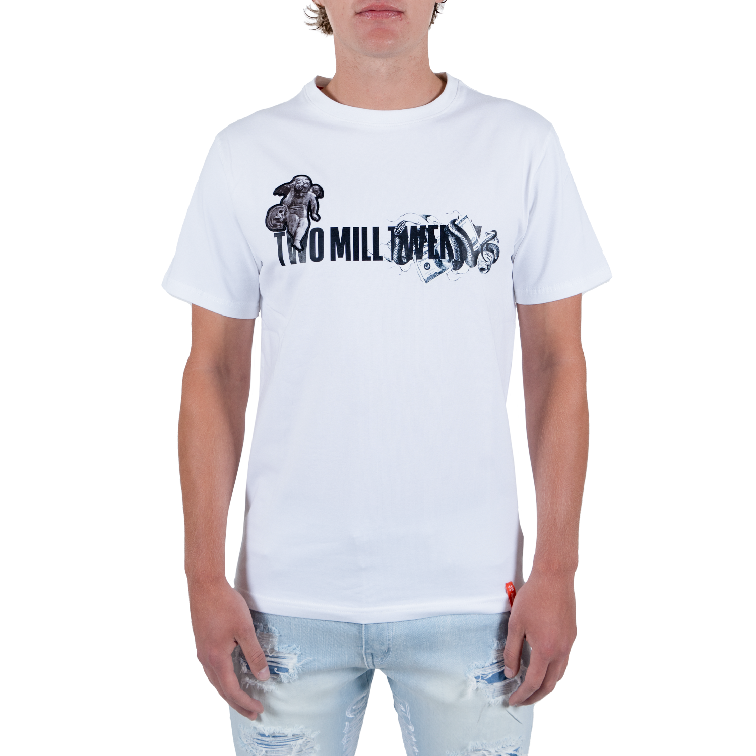 Men's Money Baby Angel Tee | White