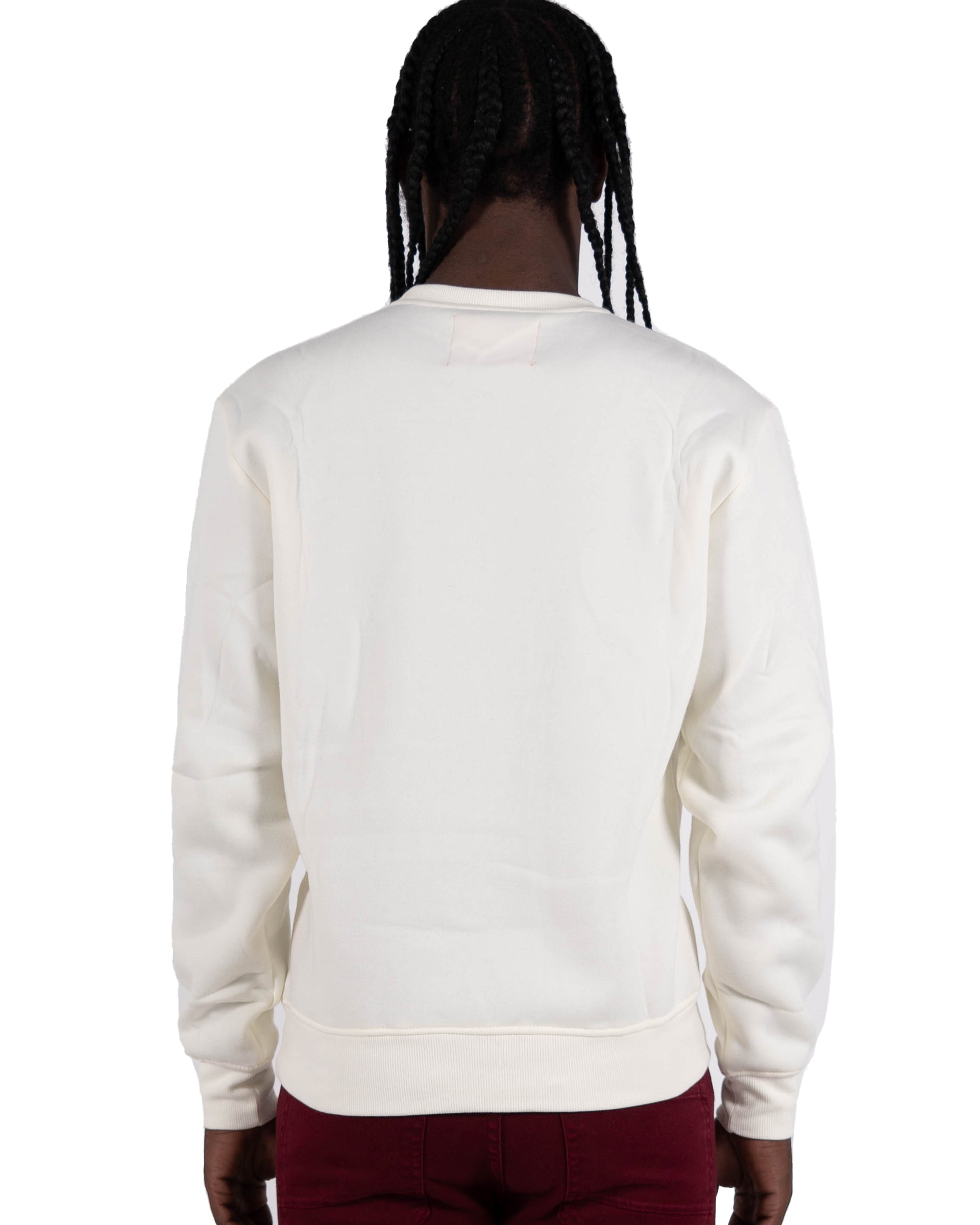 Men's "Trust No One" Graphic Embroidered Sweatshirt | Off White