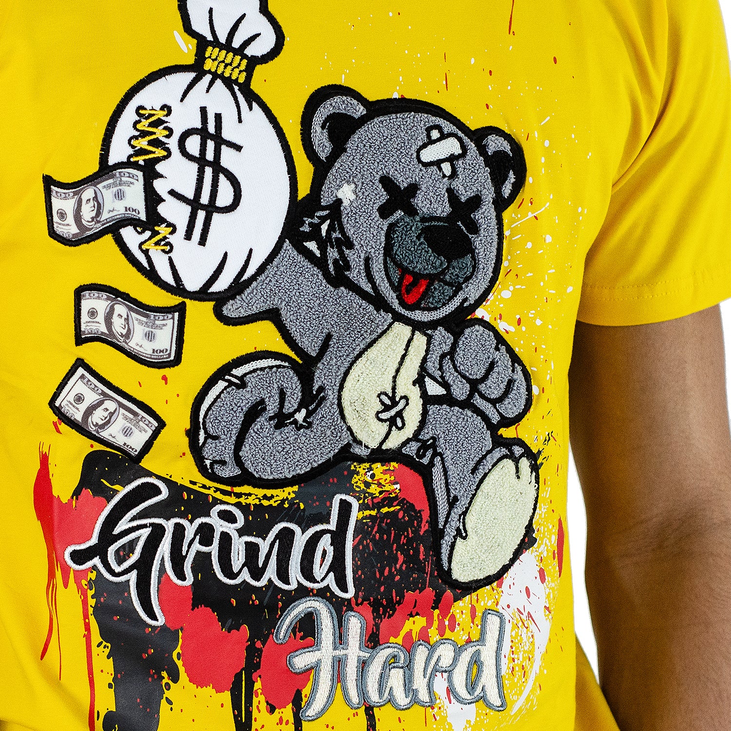 Men's Grind Hard Tee | Yellow