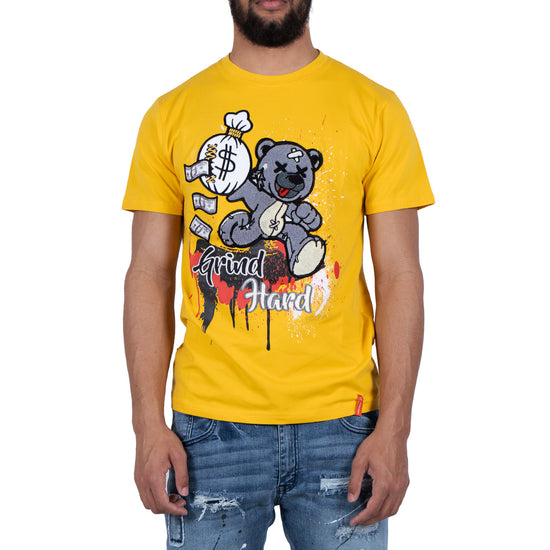 Men's Grind Hard Tee | Yellow