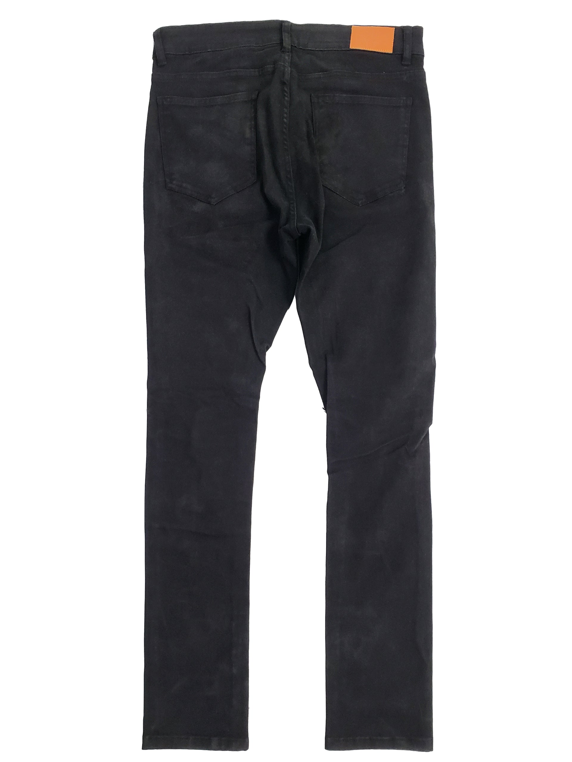 MILWAUKEE | Men's Slim Fit Denim Pants Rip & Repair in Jet Black