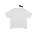 Cropped Distressed Raw Hem EZ Tee | White