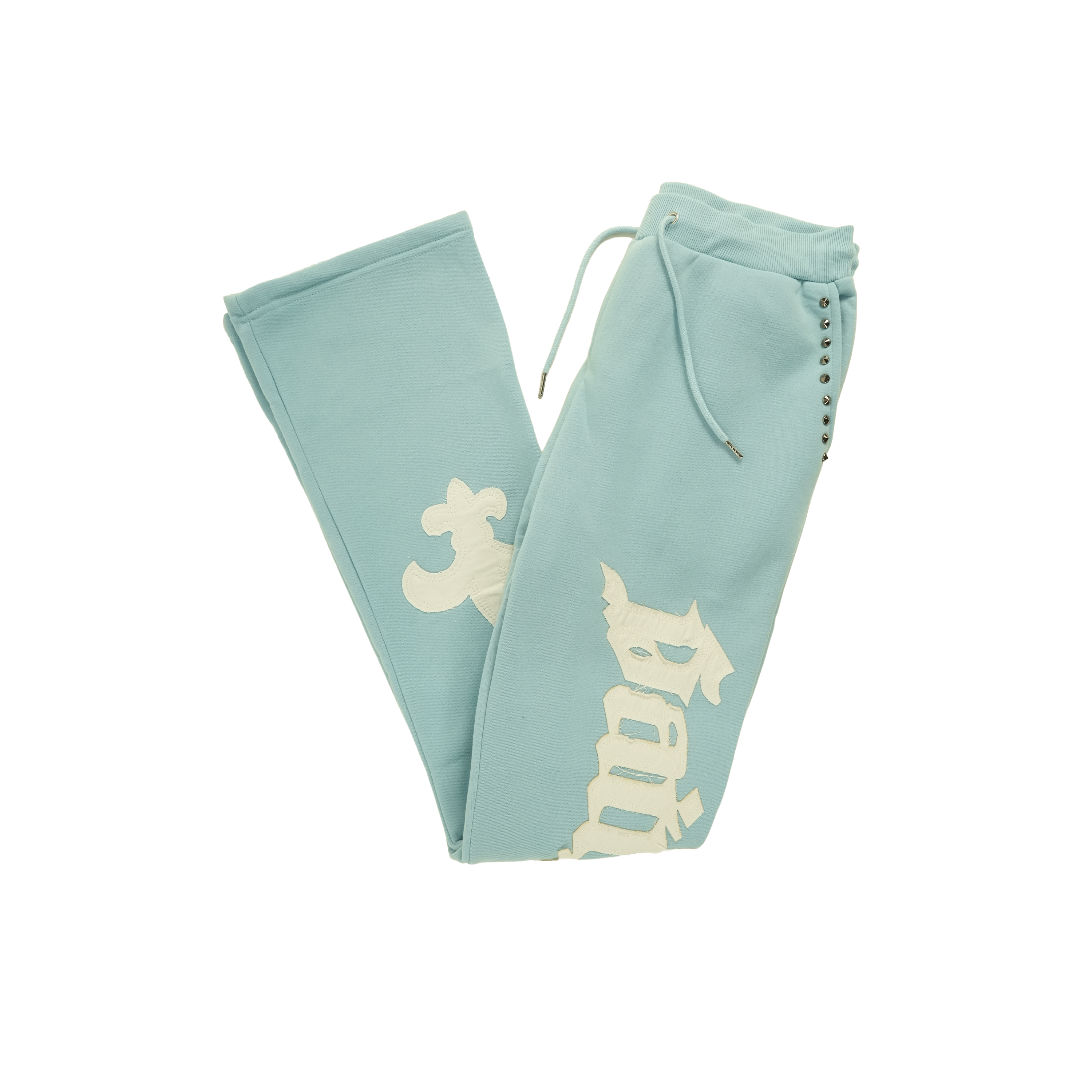 Men's Saint Studded Joggers | Light Blue