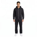 GHOSTED (Plain) Sweat-Set | Jet Black
