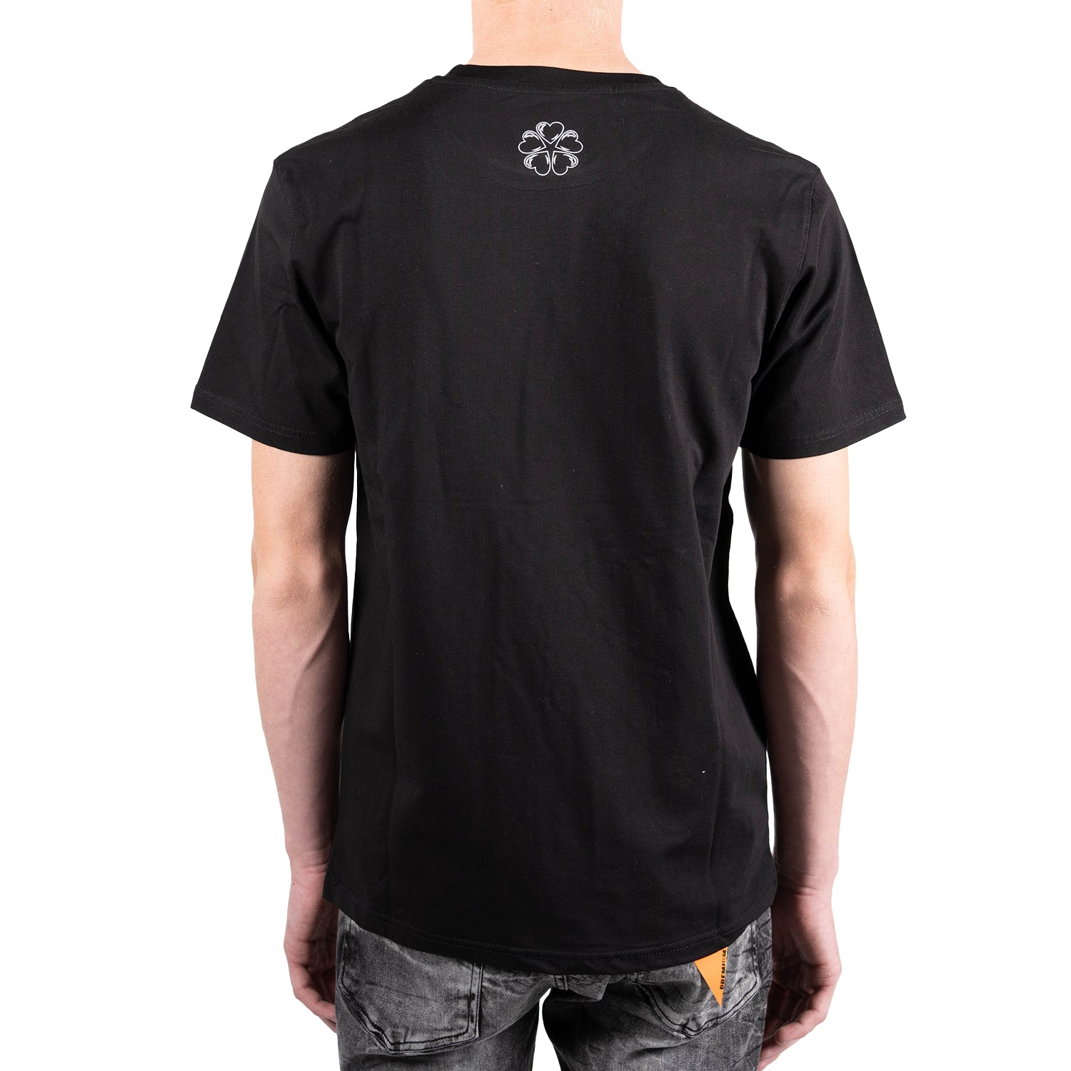 Men's Flower Blossom Patch T-Shirt | Black