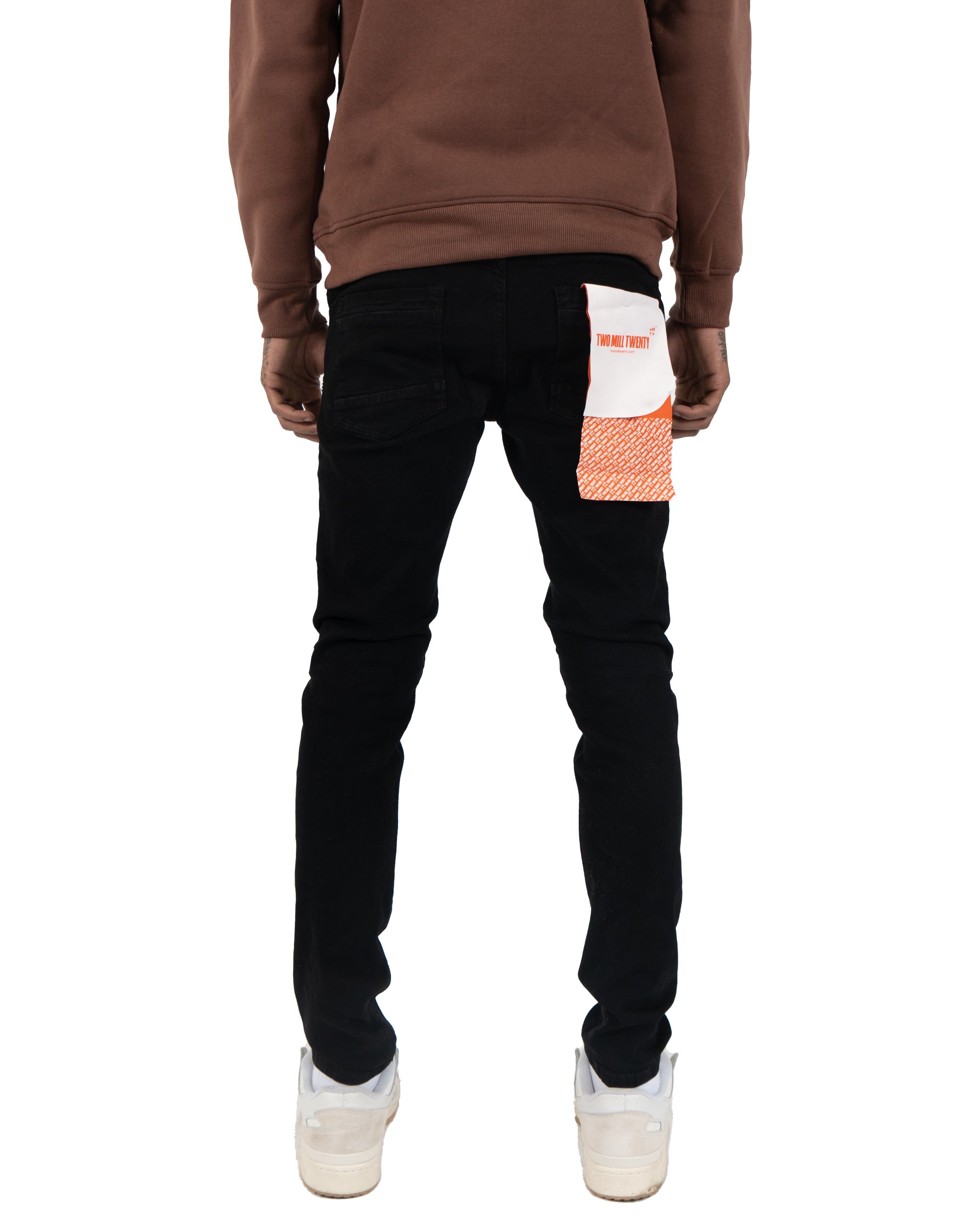 AUGUSTA | Distressed Skinny Jeans in Jet Black