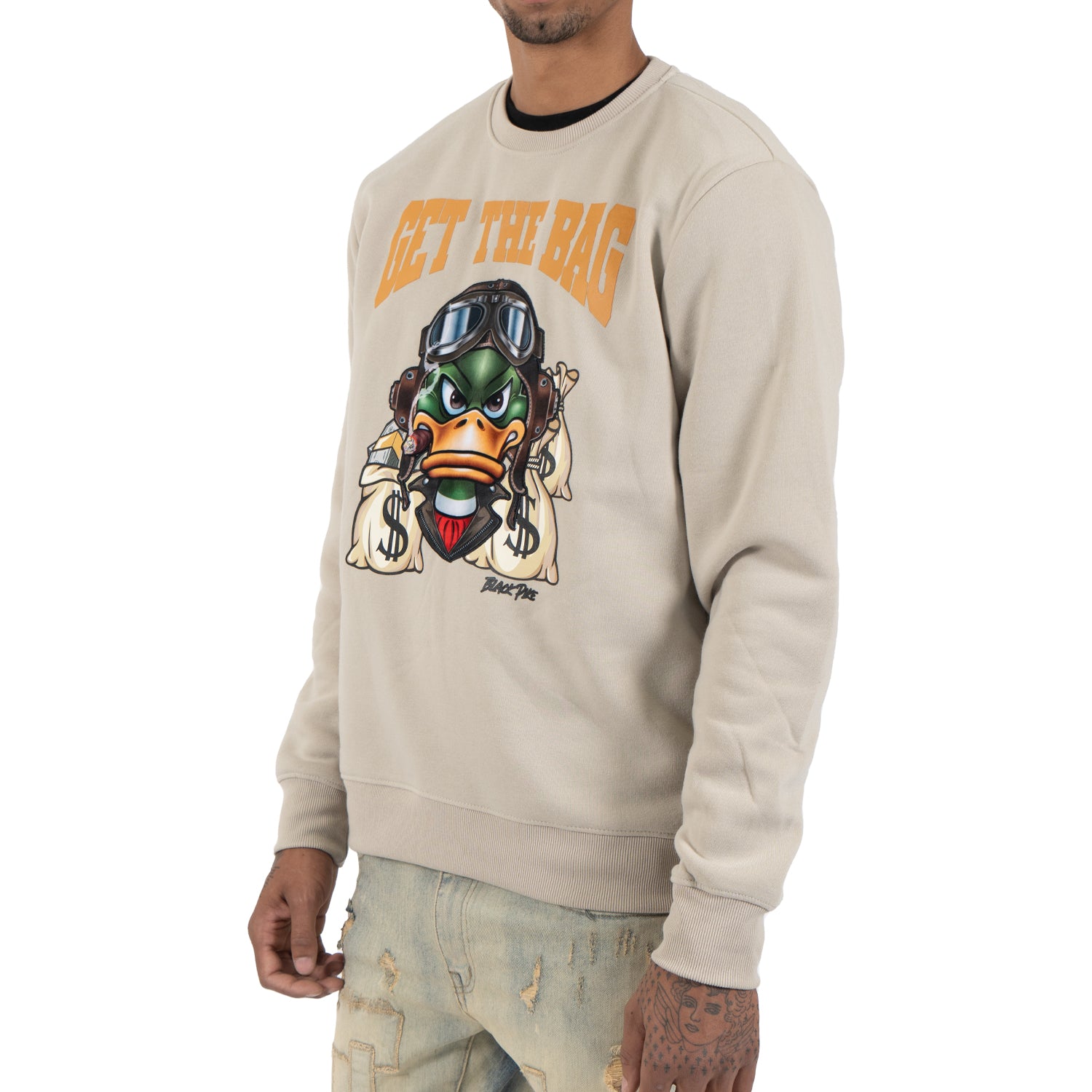 Men's Get The Bag Crewneck Sweatshirt | Taupe