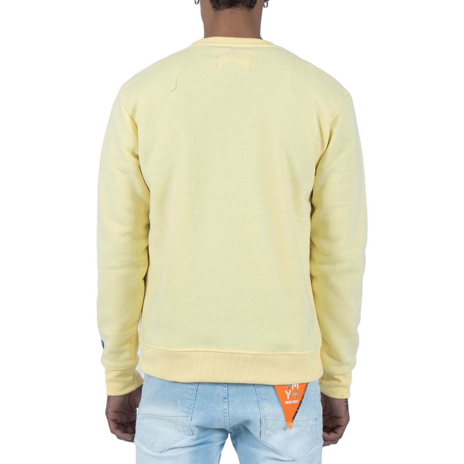 Men's Android Teddy Bear Crewneck Sweatshirt | Lemon Yellow