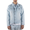 Men's Monogram Denim Jean Jacket | Light Blue