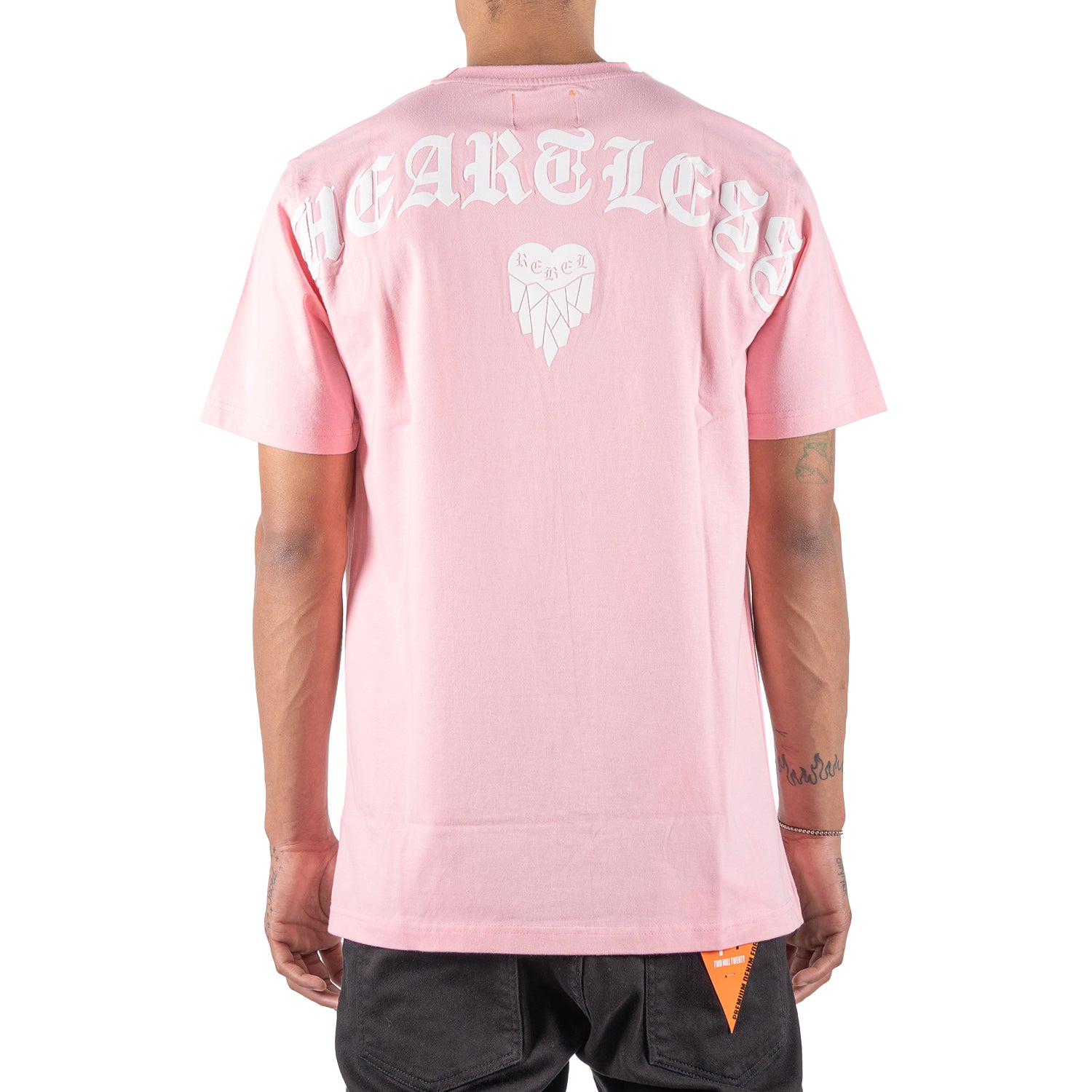 Men's Cold Hearted Puffy Graphic Tee | Light Pink