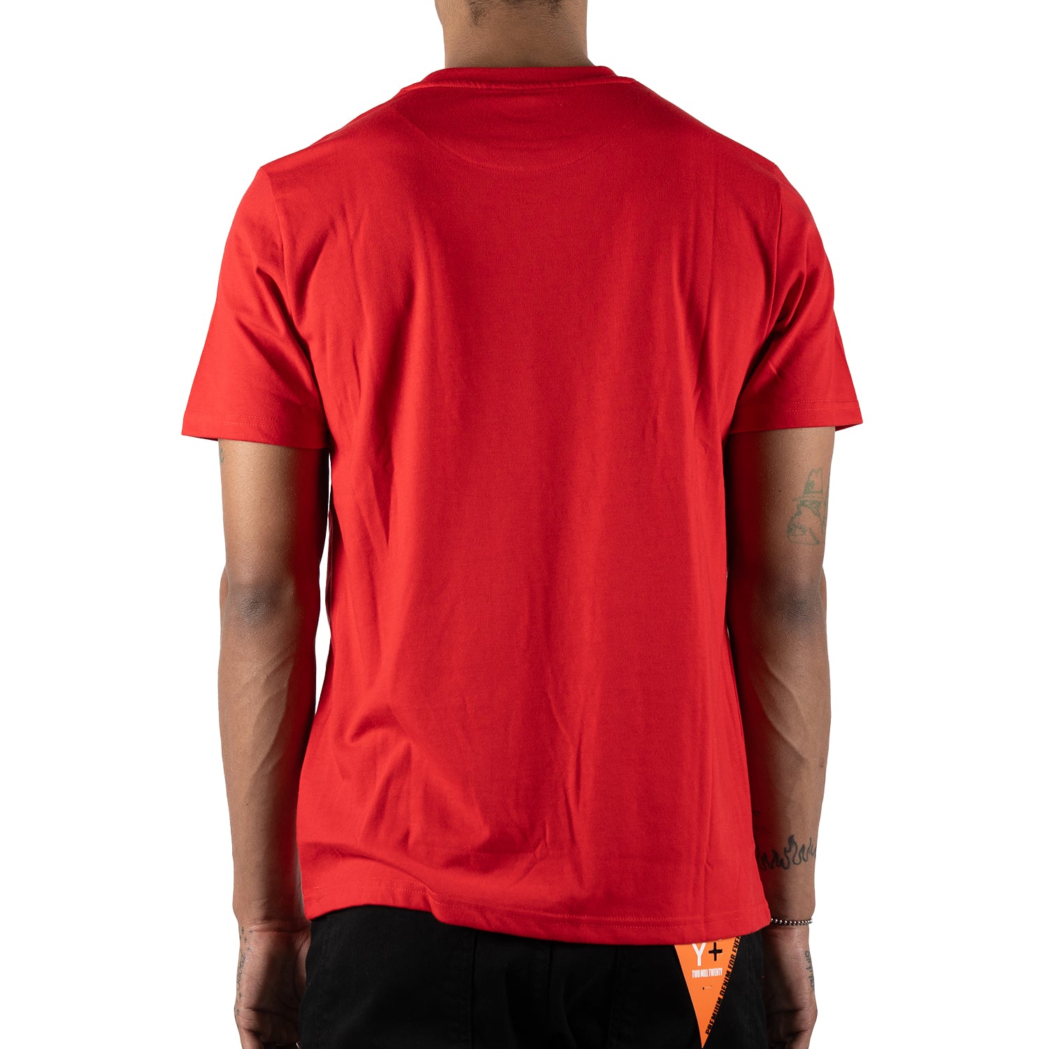 Men's White Dove Rose Script Graphic Tee | Red