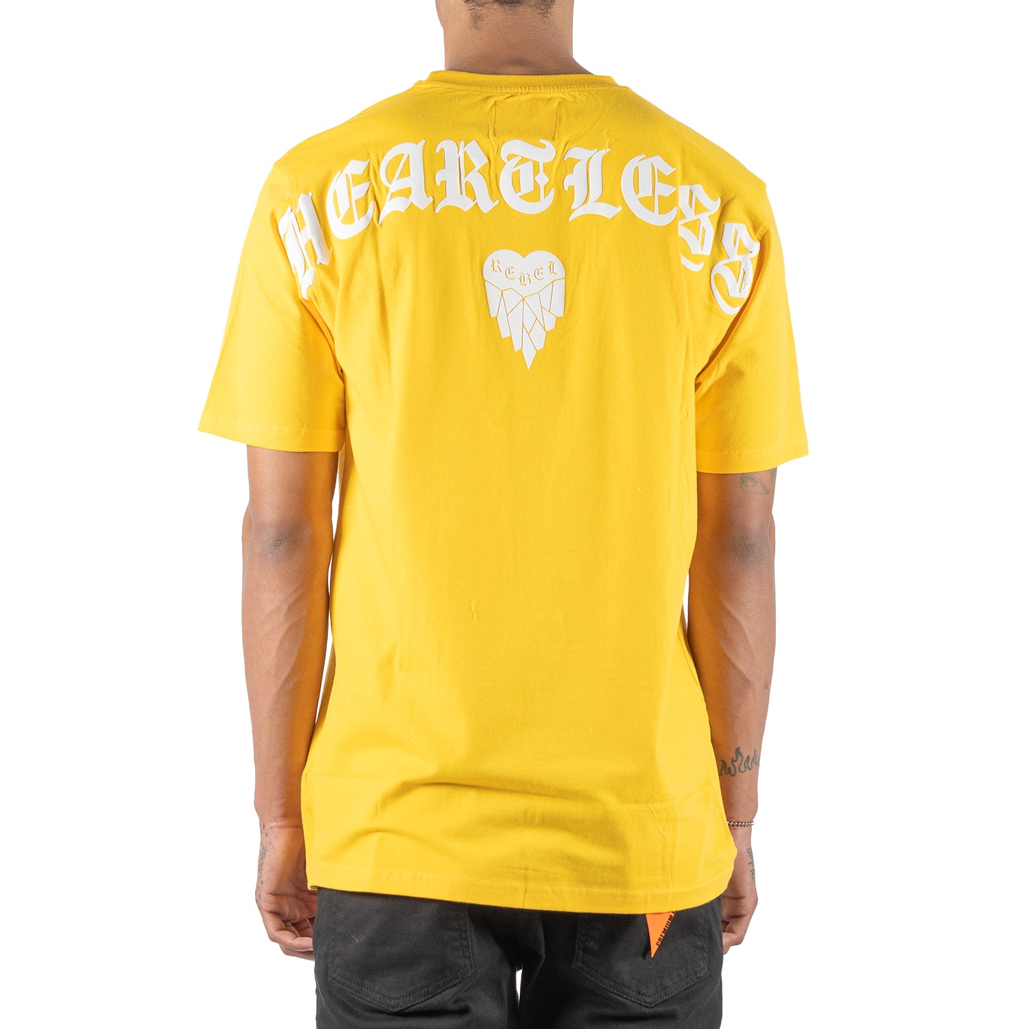 Men's Cold Hearted Puffy Graphic Tee | Gold