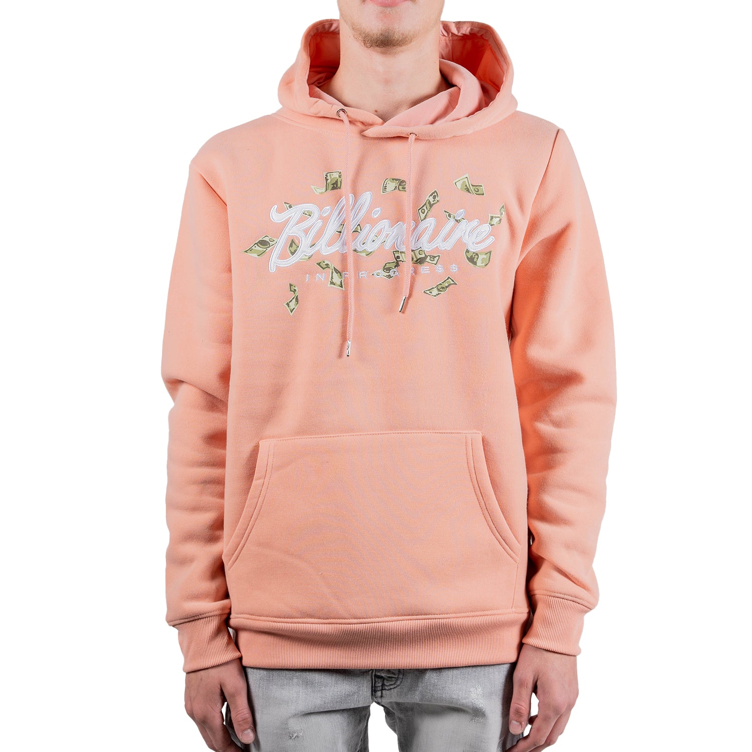 Men's Billionaire Cash Money Hoodie | Pink