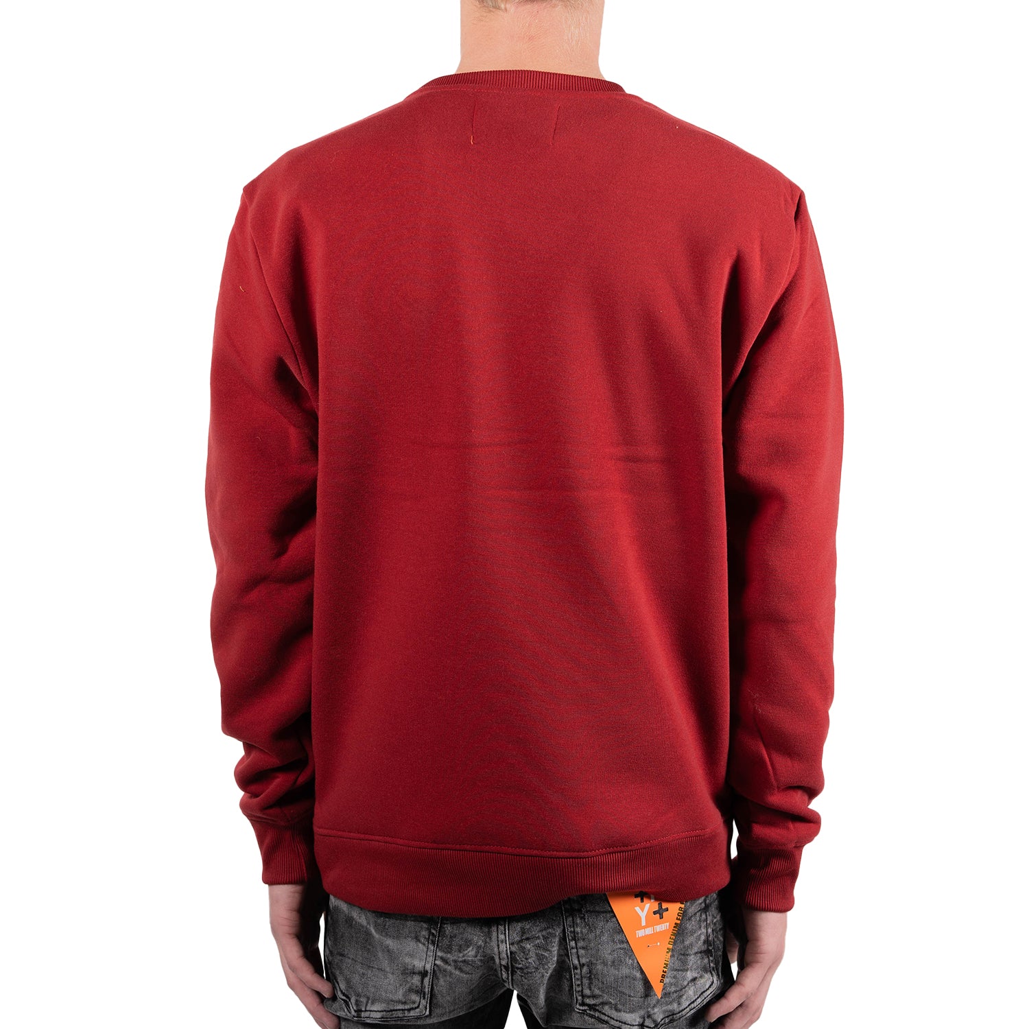 Men's Black Cat Panther Crewneck Sweatshirt | Burgundy