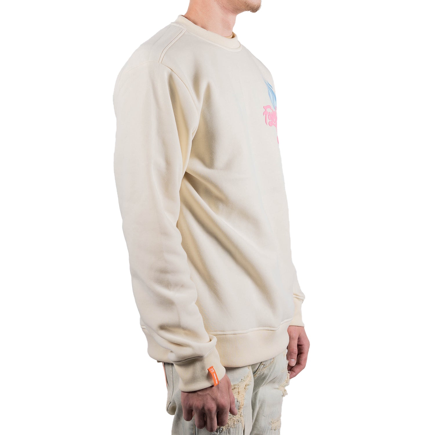 Men's Follow the Light Graphic Script Sweatshirt | Off White