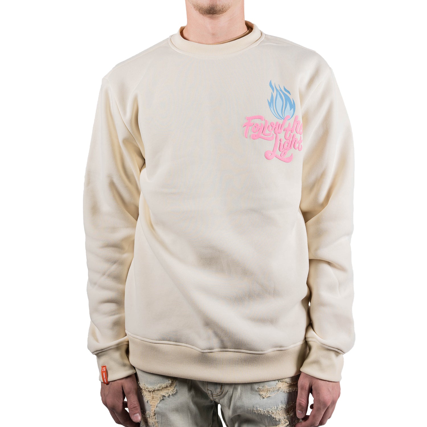 Men's Follow the Light Graphic Script Sweatshirt | Off White