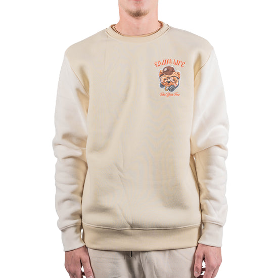 Men's Enjoy Life Teddy Bear Graphic Sweatshirt | Khaki