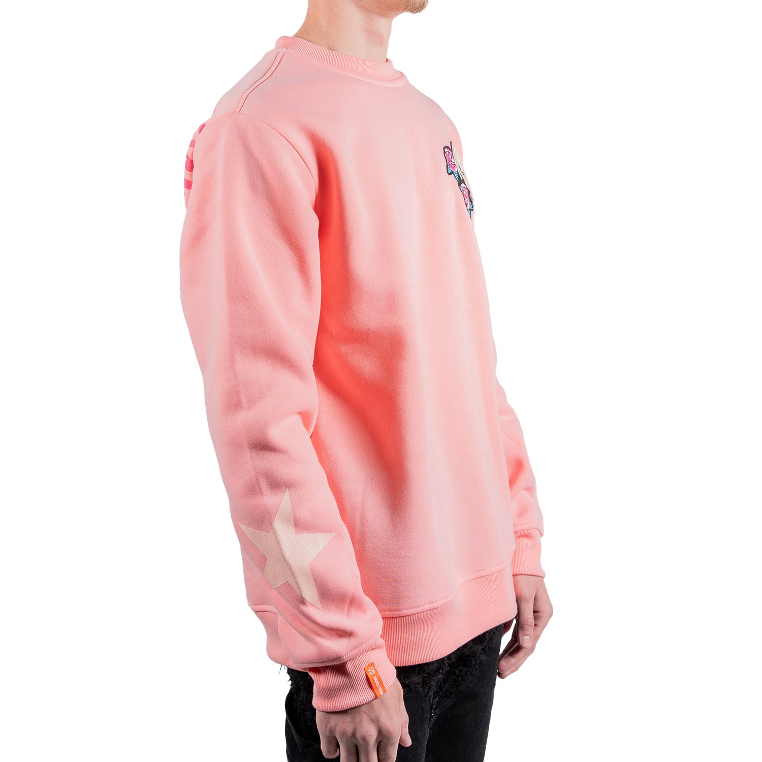 Men's Skeleton Rose Peace Sweatshirt | Pink