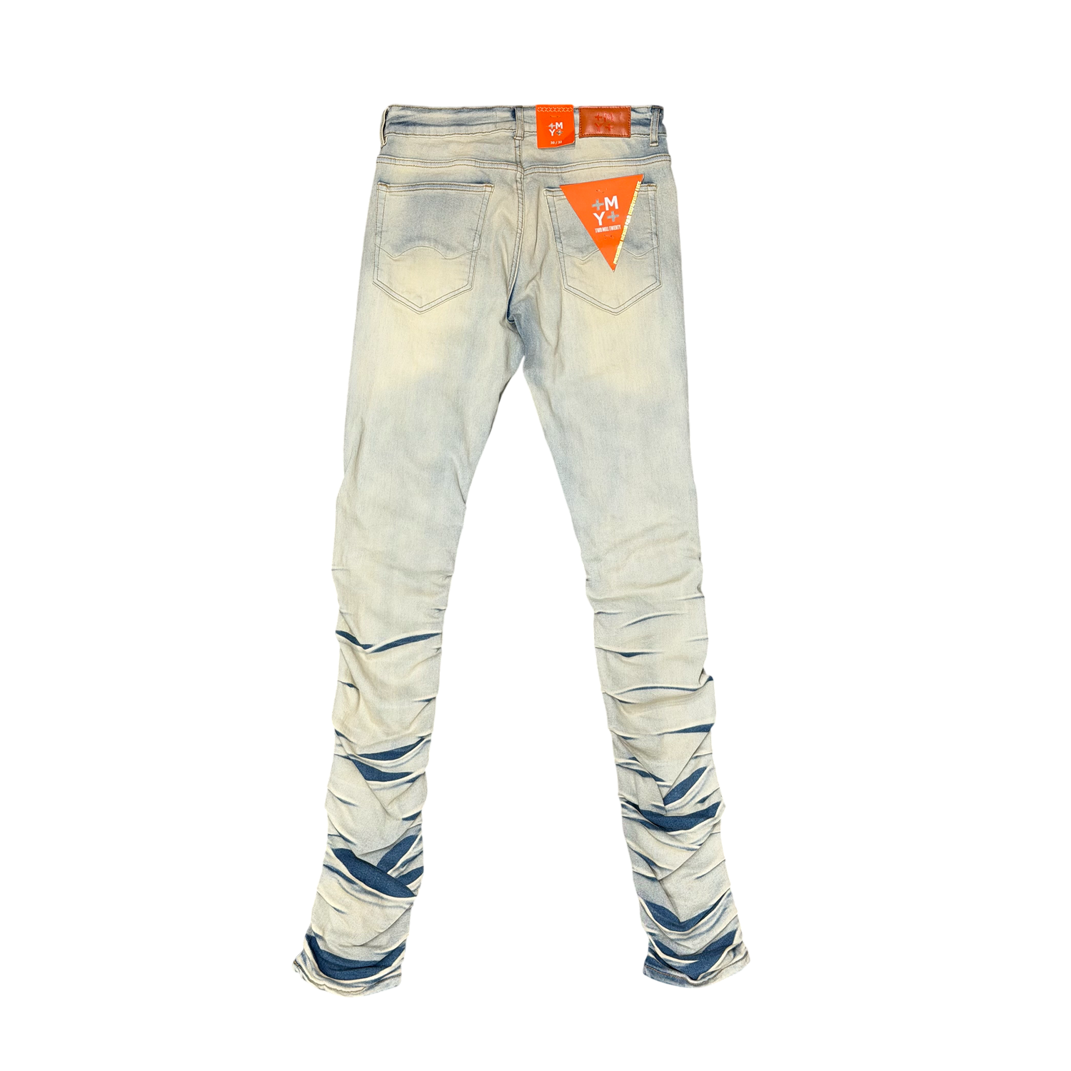 Men's Gathered Leg Rip & Repair Skinny Jeans | Vintage