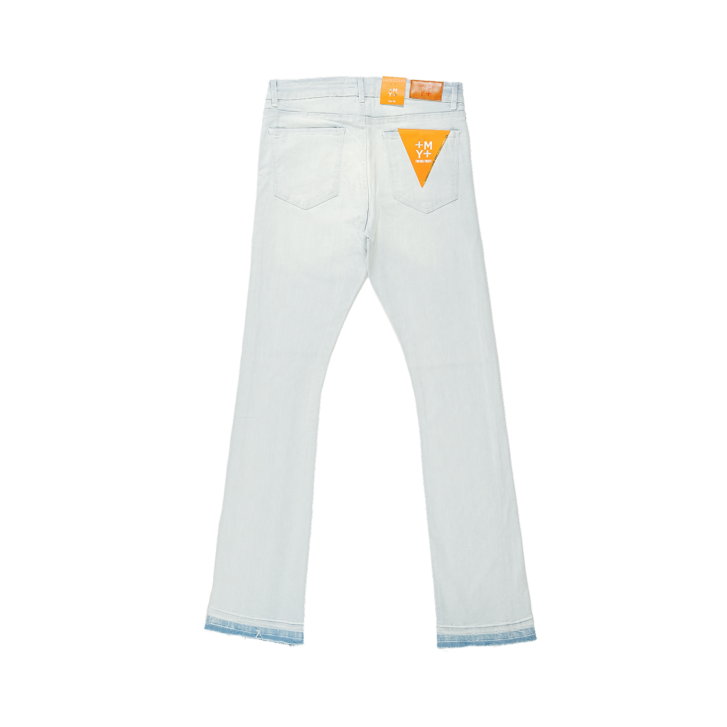 Men's Straight Leg Rhinestone Claw Jeans | Light Wash