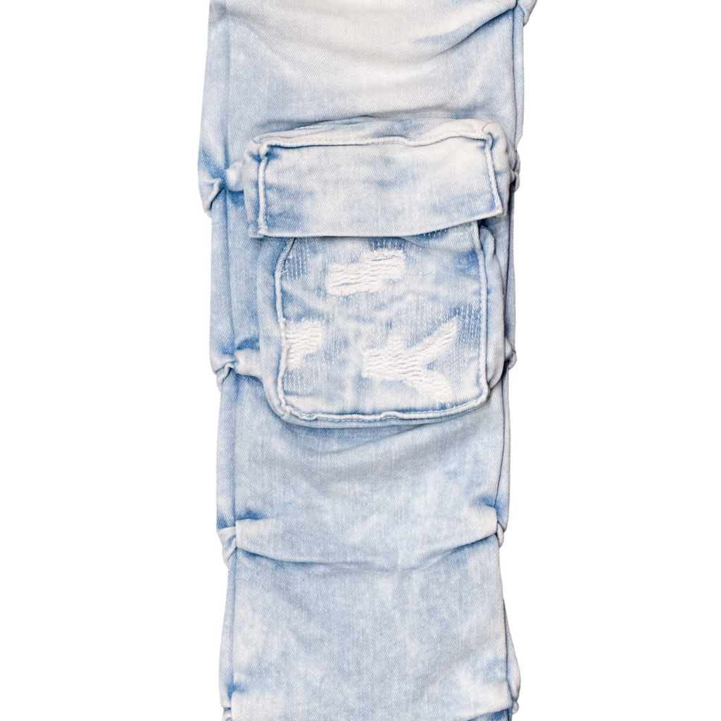 Men's Cargo Skinny Stacked Jeans | Vintage