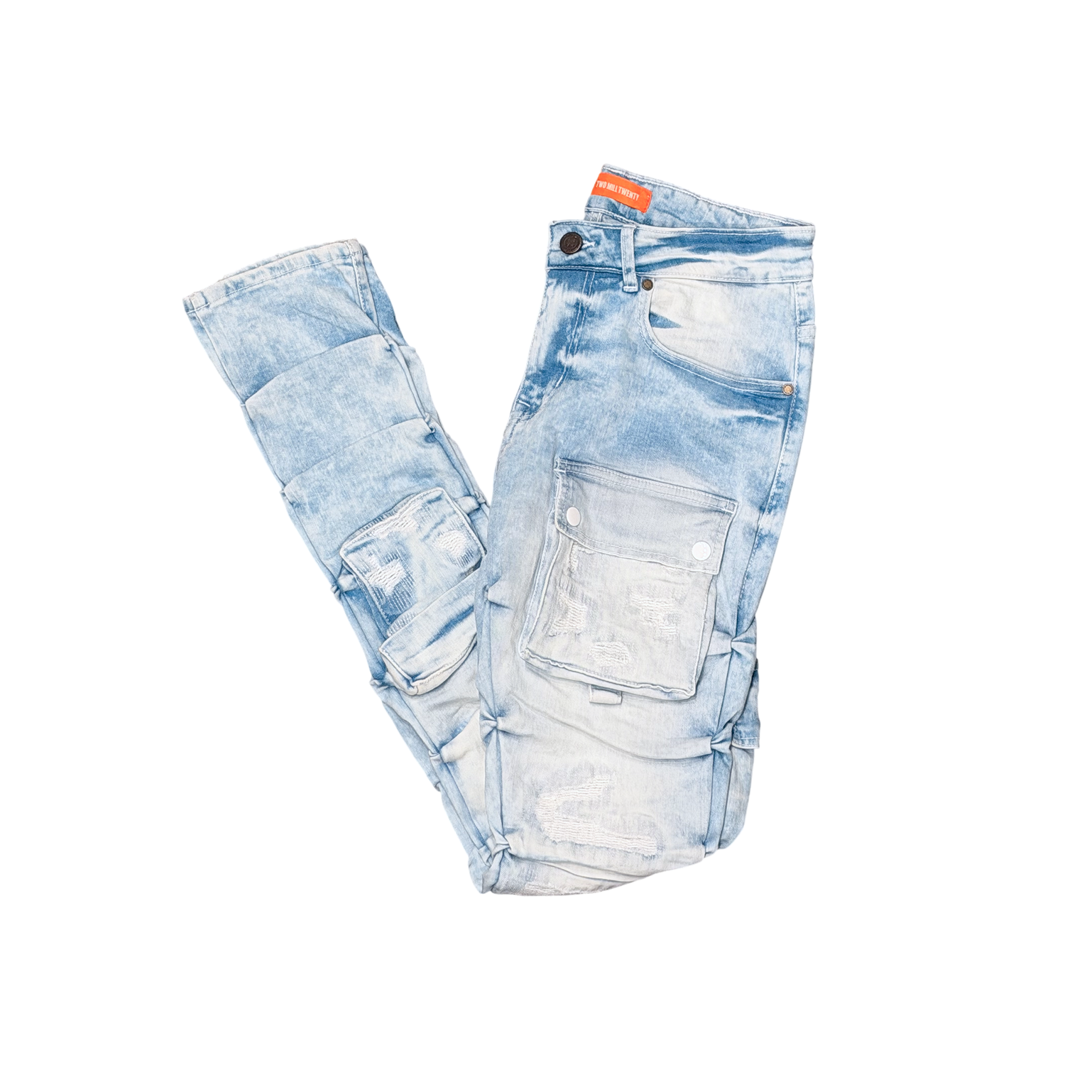 Men's Cargo Skinny Stacked Jeans | Vintage