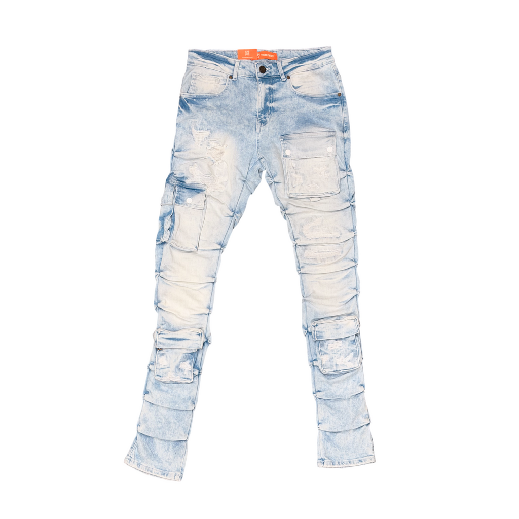 Men's Cargo Skinny Stacked Jeans | Vintage