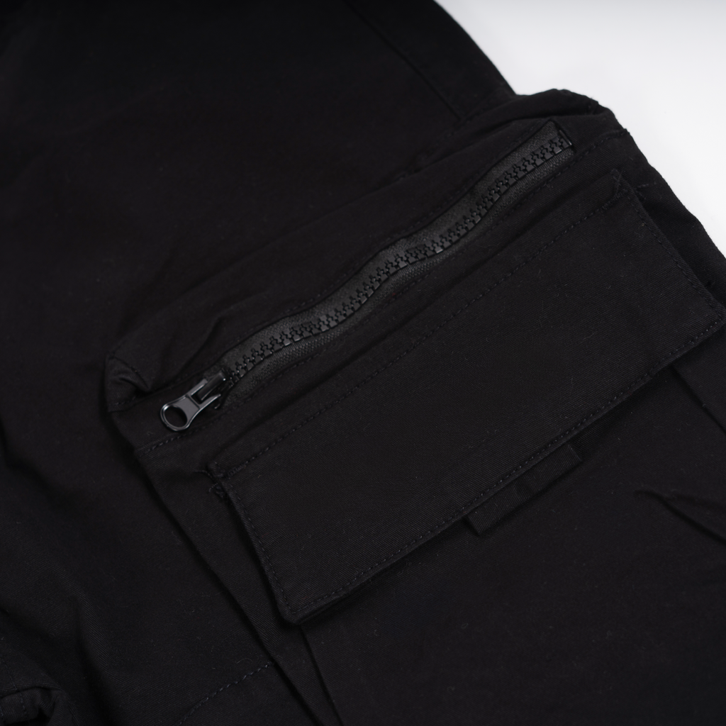 APEX Cargo Stacked Pants - Black
