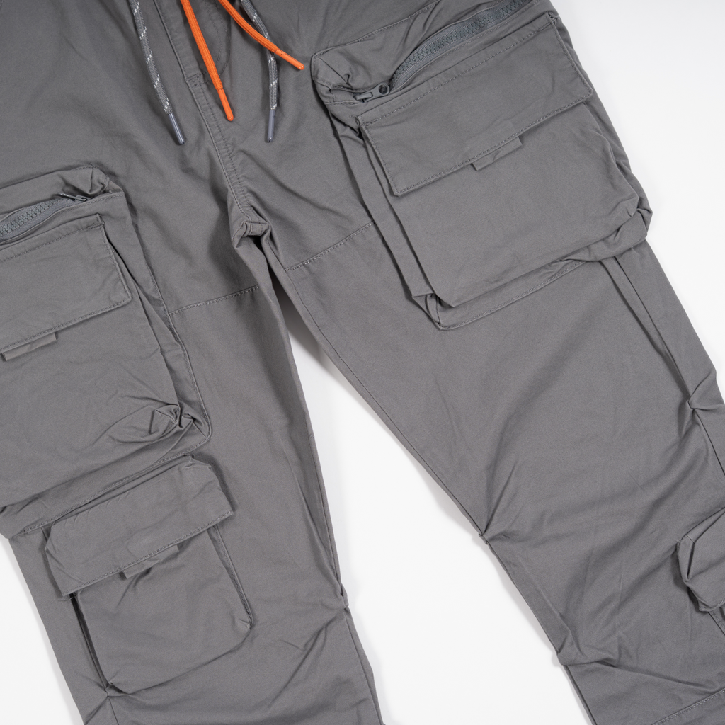 APEX Cargo Stacked Pants - Gray