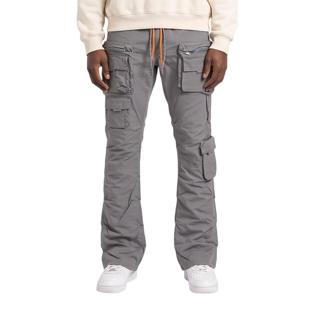 APEX Cargo Stacked Pants - Gray