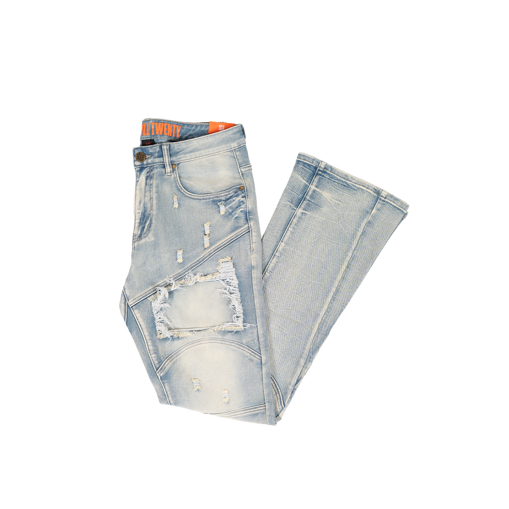 MAXWELL | Rip & Repair Bootcut Jeans in Vintage