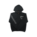 Men's Heartless Graphic Script Hoodie | Black
