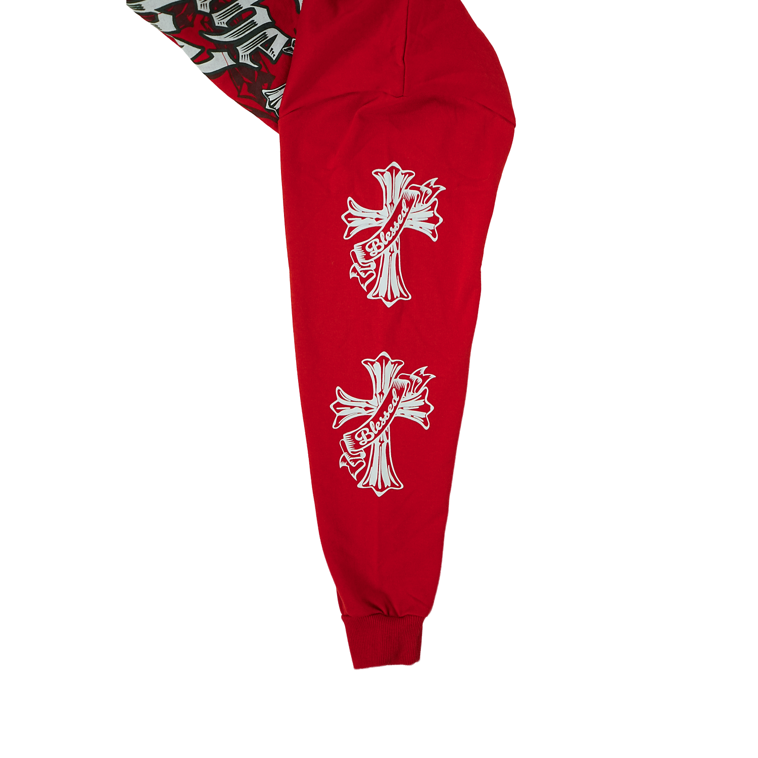 Unisex Gothic Blessed Rebels Hoodie | Red