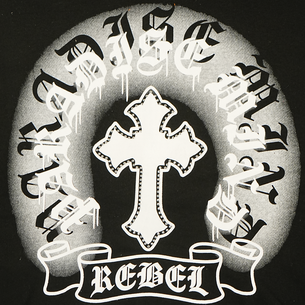 Unisex Gothic Rebel Zip Hoodie | Black