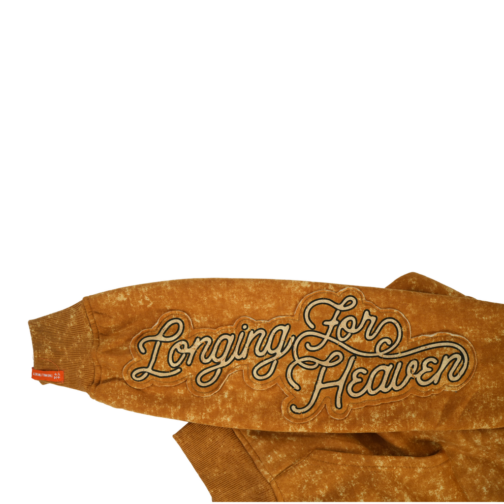 Men's Born to Rebel Zip Hoodie | Timber Brown