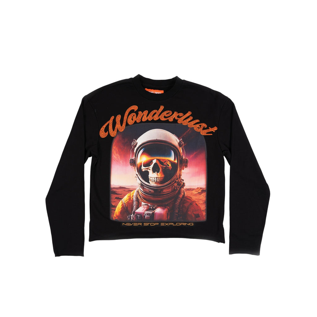 Men's Graphic Wonderlust Crewneck | Black