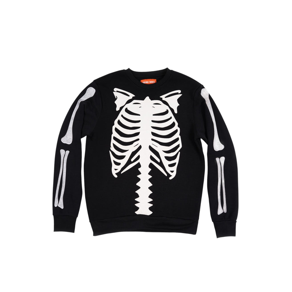 Men's Bones Fleece Crewneck | Black