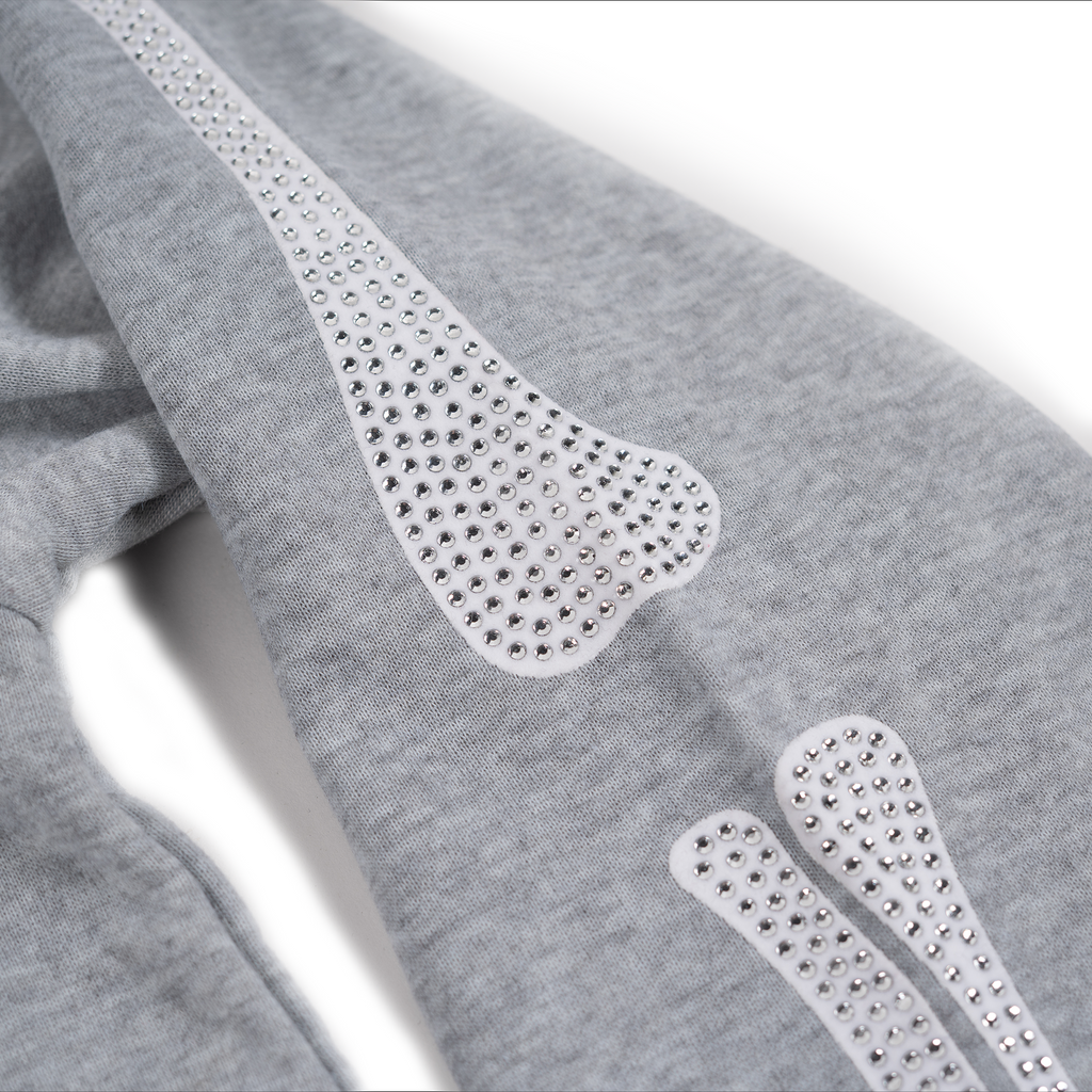 Men's Bones Fleece Crewneck | Heather Grey