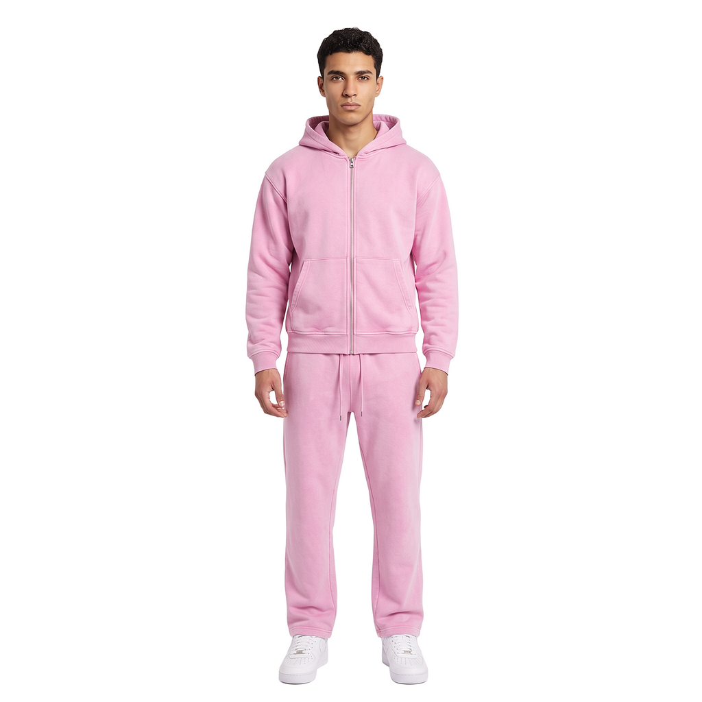GHOSTED (Plain) Zip-Up | Acid Pink
