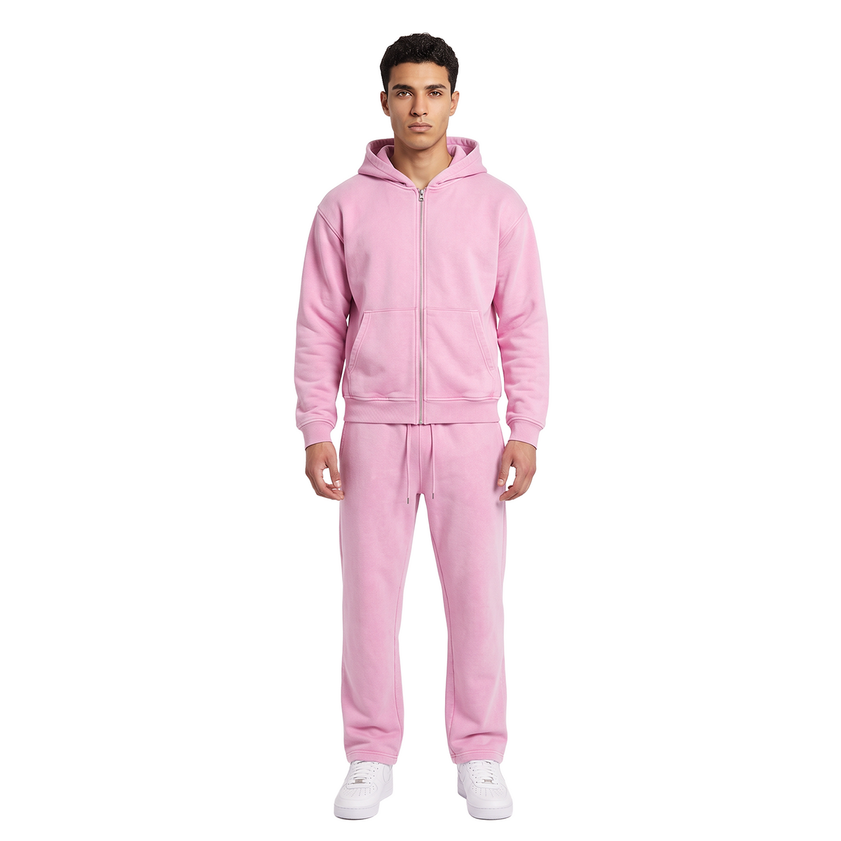 GHOSTED (Plain) Zip-Up | Acid Pink