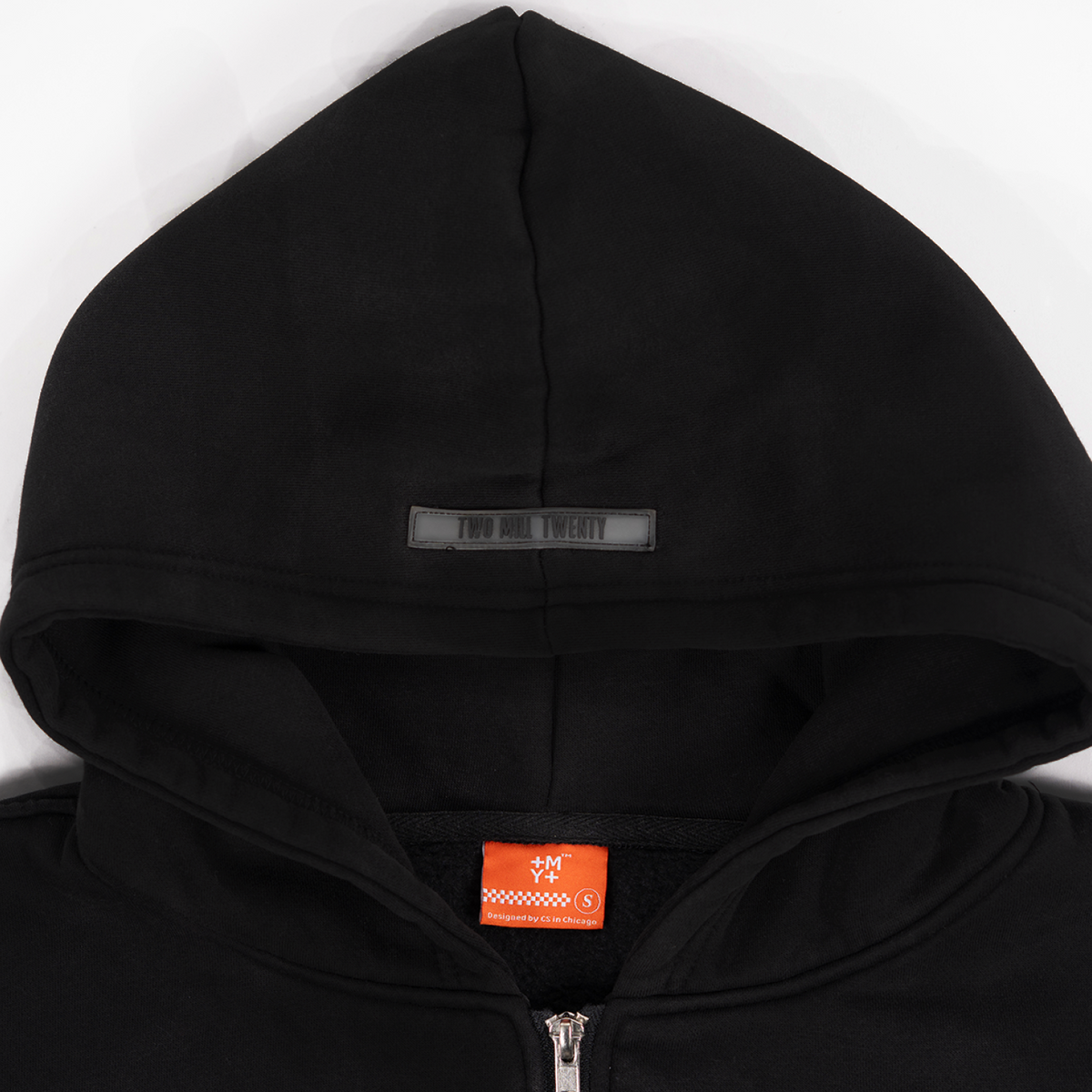 GHOSTED (Plain) Zip-Up | Jet Black