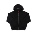 GHOSTED (Plain) Zip-Up | Jet Black