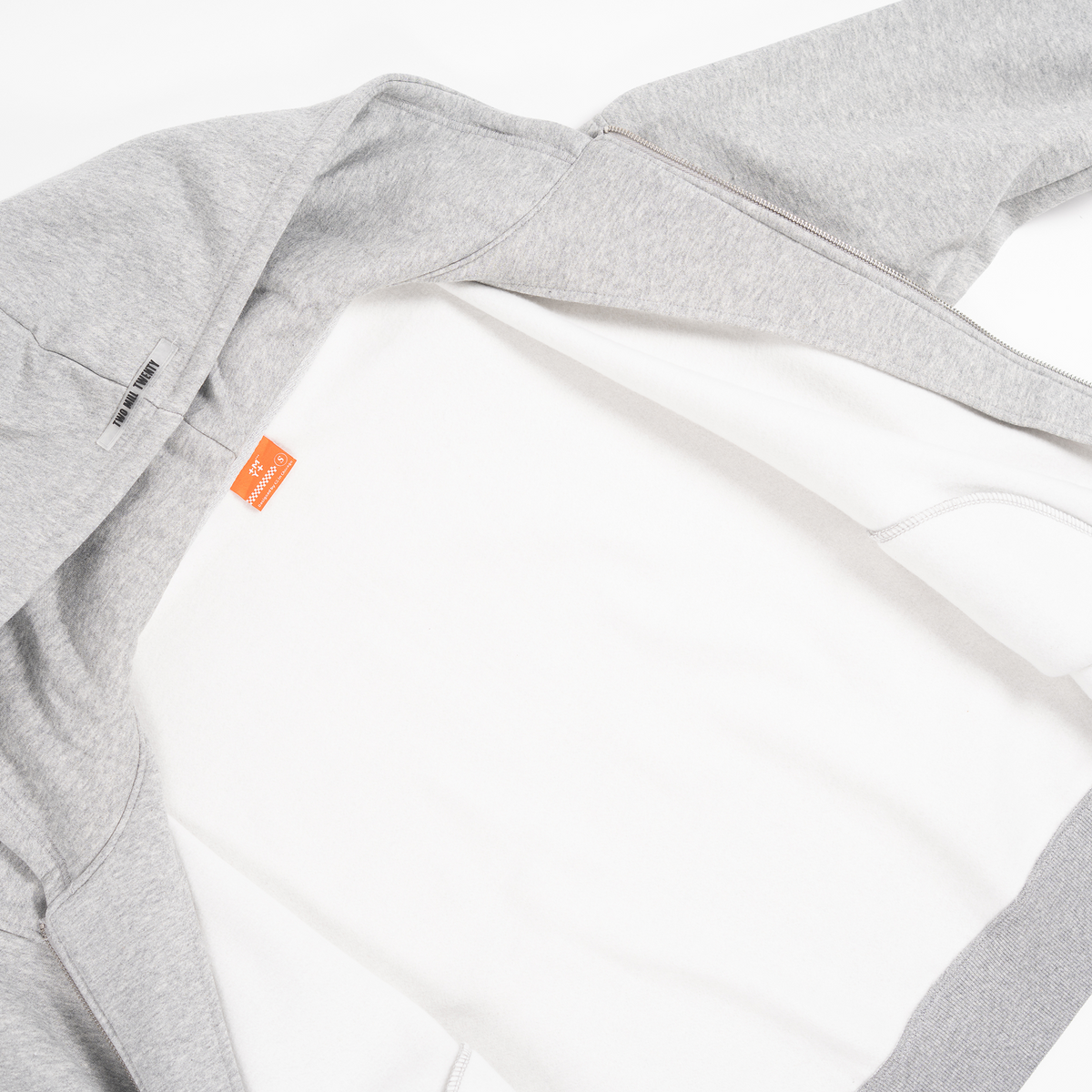 GHOSTED (Plain) Zip-Up | Heather Gray