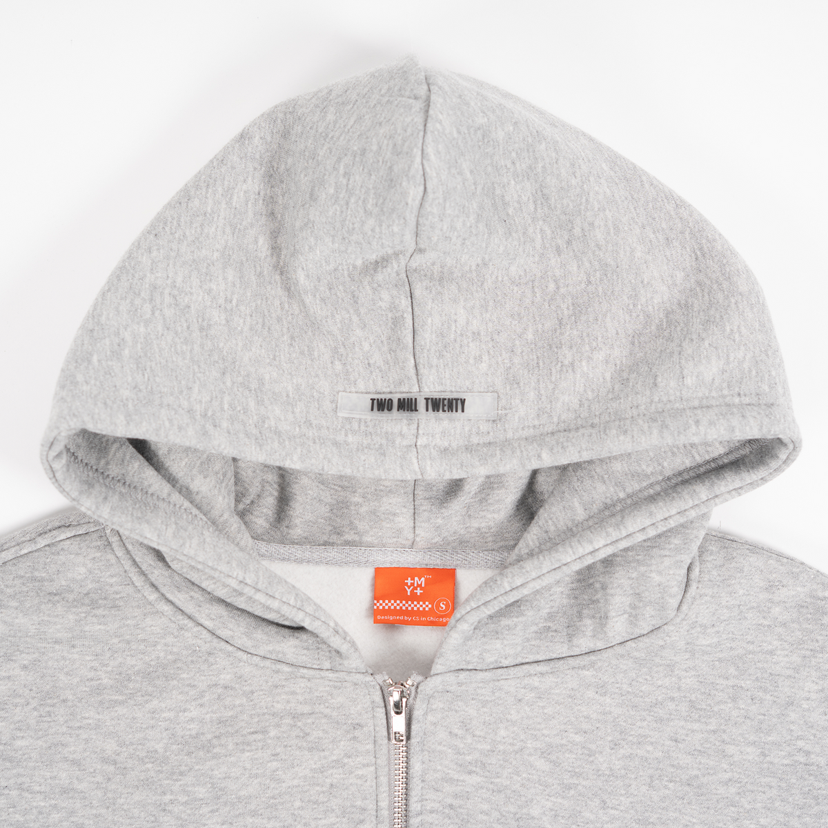 GHOSTED (Plain) Zip-Up | Heather Gray